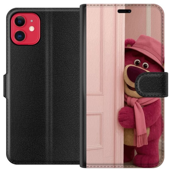 Kompatibel Tegnebogsetui til Apple iPhone 11 Lyserød bamse med hat og tørklæde, sødt pastelfarvet design fyldt med kærlighed, humor og varme Kompatibel Tegnebogsetui til Apple iPhone 11 Lyserød bamse med hat og tørklæde, sødt pastelfarvet design fyldt med kærlighed, humor og varme