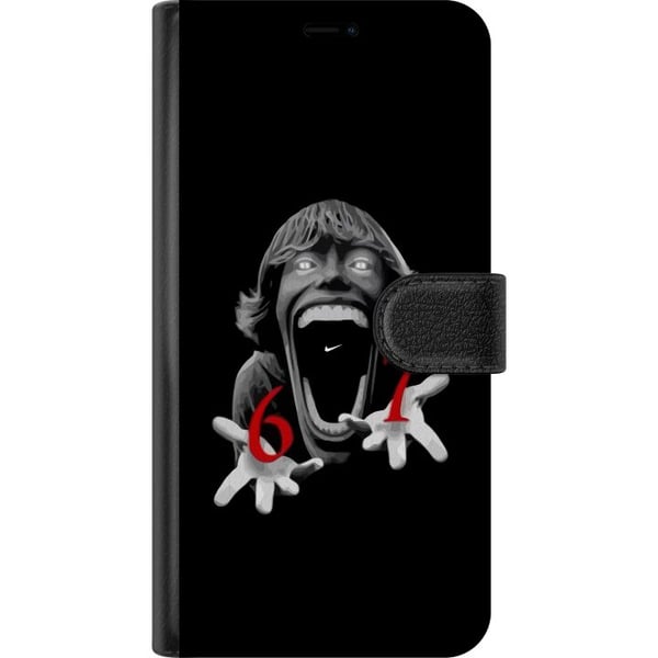 Kompatibelt Lommeboketui til Samsung Galaxy S10 Lite 67-meme-skrekkansikt svart og rødt – skrekk-inspirert viral 6–7-design med sterk kontrast og iko