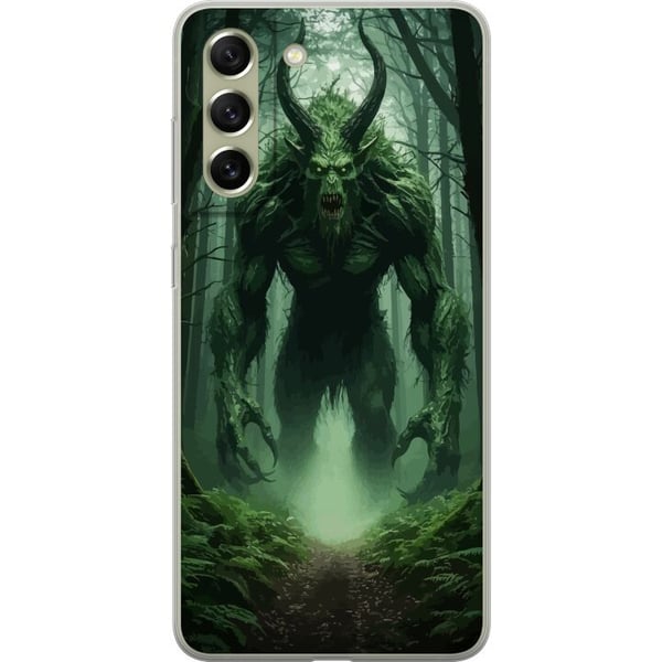 Kompatibel Mobilcover til Samsung Galaxy S21 FE 5G Skov Monster Fantasi Væsen Mørk