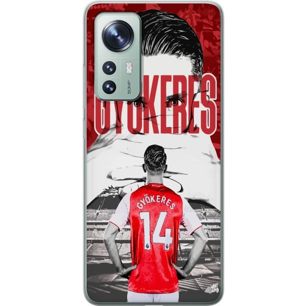 Kompatibel Mobilcover til Xiaomi 12 Viktor Gyökeres Arsenal-illustration – Fodboldkunst med trøjenummer 14