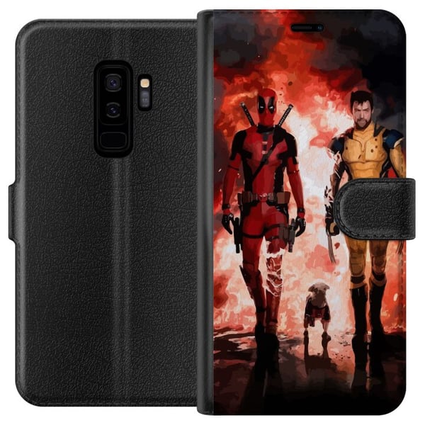 Yhteensopiva Lompakkokotelo Samsung Galaxy S9+ Wolverine Deadpool Yhteensopiva Lompakkokotelo Samsung Galaxy S9+ Wolverine Deadpool