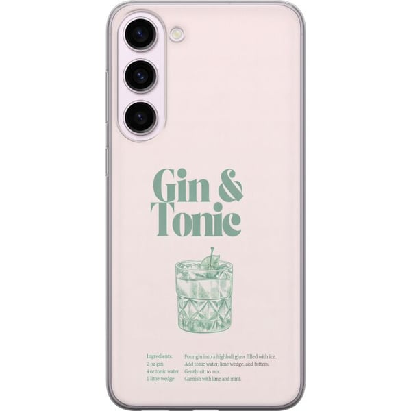 Kompatibel Mobilcover til Samsung Galaxy S23+ Gin og tonic i stilren retroillustration Kompatibel Mobilcover til Samsung Galaxy S23+ Gin og tonic i stilren retroillustration