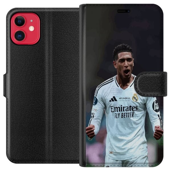 Kompatibel Tegnebogsetui til Apple iPhone 11 Jude Bellingham Real Madrid England topmidtbanespiller med enormt potentiale, komplette kvaliteter og fr Kompatibel Tegnebogsetui til Apple iPhone 11 Jude Bellingham Real Madrid England topmidtbanespiller med enormt potentiale, komplette kvaliteter og fr
