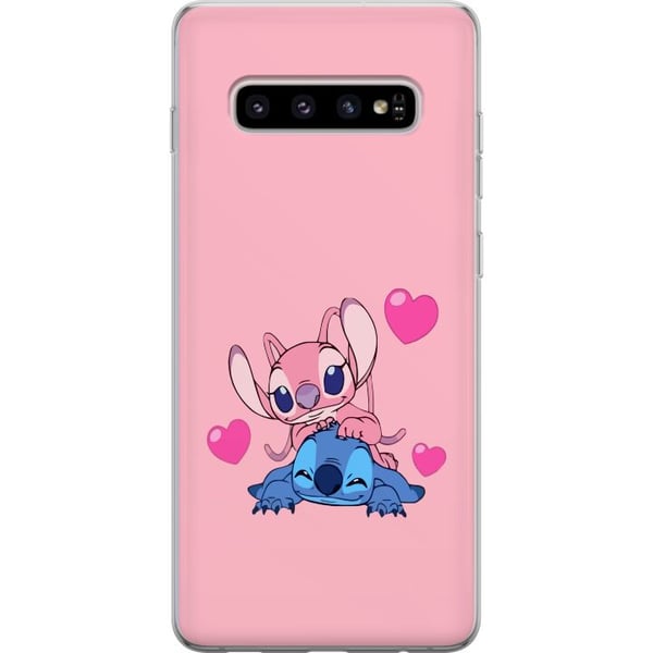 Kompatibelt Mobilskal till Samsung Galaxy S10+ Alla hjärtans dag Stitch
