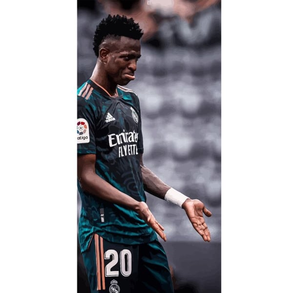 Yhteensopiva Lompakkokotelo Apple iPhone 13 Pro Vinicius Junior, brasilialainen jalkapallotähti