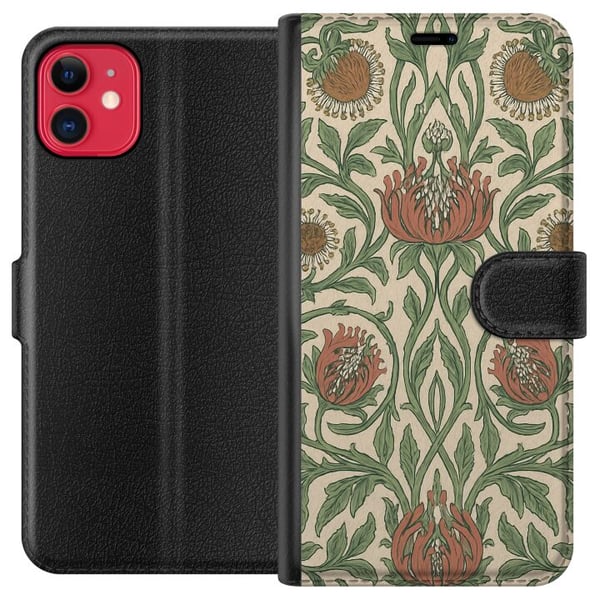 Kompatibel Tegnebogsetui til Apple iPhone 11 Blad Detaljer Kompatibel Tegnebogsetui til Apple iPhone 11 Blad Detaljer