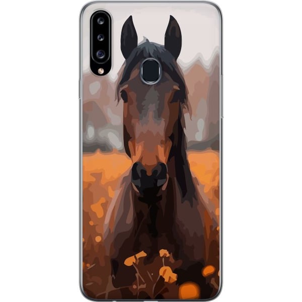 Kompatibelt Mobilskal till Samsung Galaxy A20s Höstens Häst