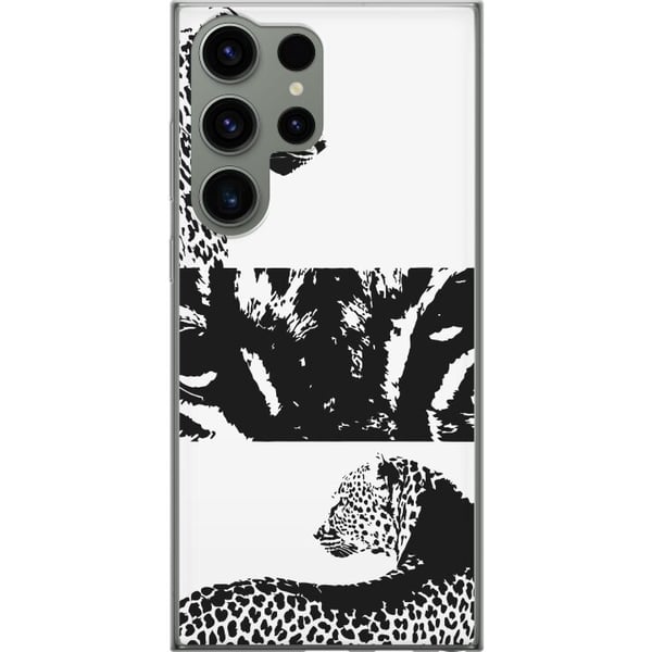 Kompatibel Mobilcover til Samsung Galaxy S23 Ultra Leopard Faces Kompatibel Mobilcover til Samsung Galaxy S23 Ultra Leopard Faces
