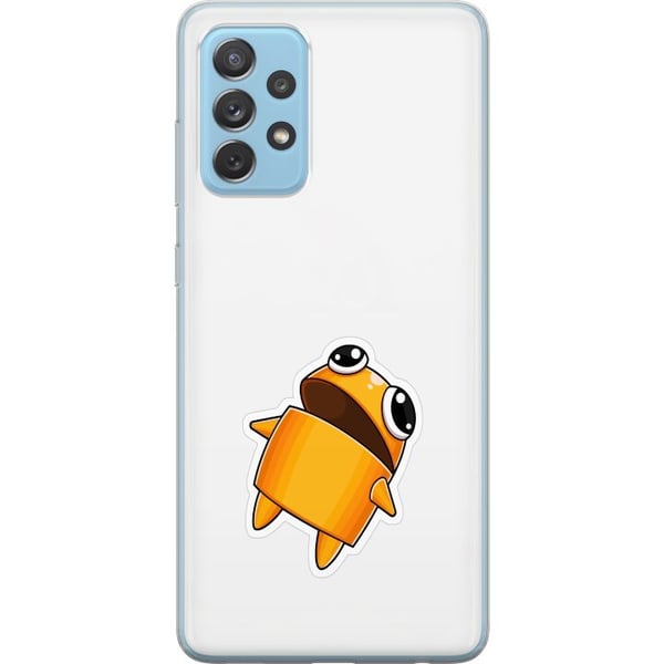 Kompatibelt Mobilskal till Samsung Galaxy A52 5G Orange tecknad figur med stora ögon och dynamisk pose i energifylld lekfull stil Kompatibelt Mobilskal till Samsung Galaxy A52 5G Orange tecknad figur med stora ögon och dynamisk pose i energifylld lekfull stil