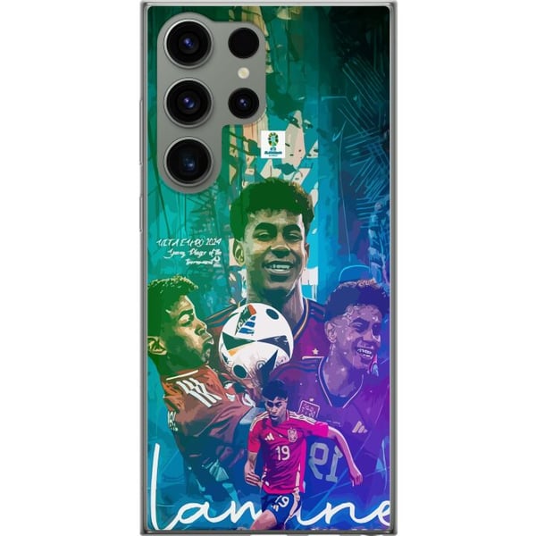 Kompatibelt Mobildeksel til Samsung Galaxy S23 Ultra Lamine Yamal-fotballmotiv med Barcelona- og Spania-inspirasjon i fargerik stil