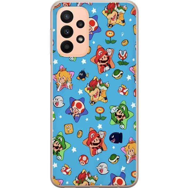 Kompatibelt Mobildeksel til Samsung Galaxy A23 Nintendo Mario Switch-spillfigur