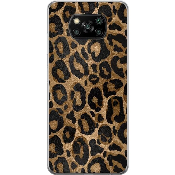 Kompatibel Mobilcover til Xiaomi Poco X3 NFC Leopard Luxe