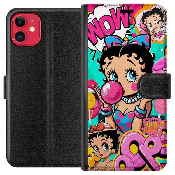 Kompatibelt Plånboksfodral till Apple iPhone 11 Betty Boop Kompatibelt Plånboksfodral till Apple iPhone 11 Betty Boop
