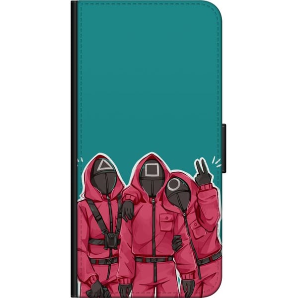 Kompatibel Tegnebogsetui til Motorola Moto G9 Play Squid Game Karaktärer Grafisk Design Seriefigurer Populär