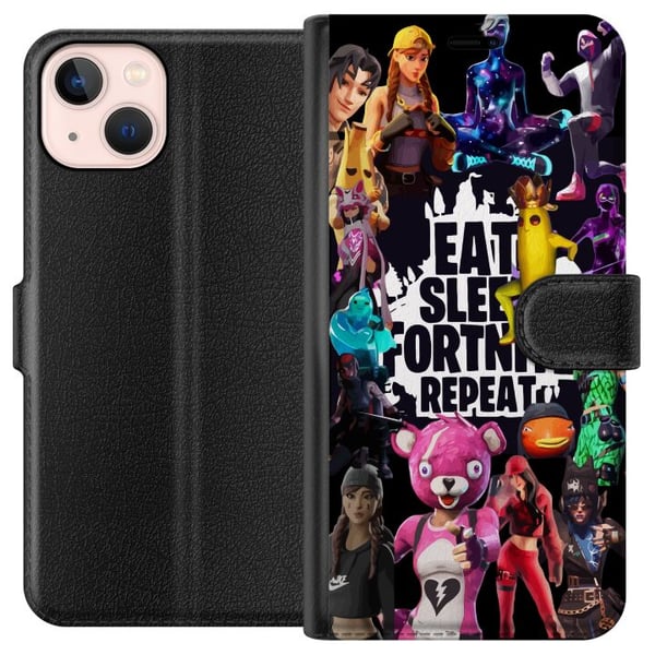 Kompatibel Tegnebogsetui til Apple iPhone 13 mini Fortnite