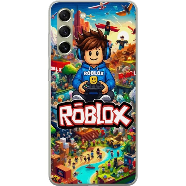 Kompatibel Mobilcover til Samsung Galaxy S21 FE 5G Roblox-univers med spilfigurer, actionfyldte eventyr og flyvende køretøjer