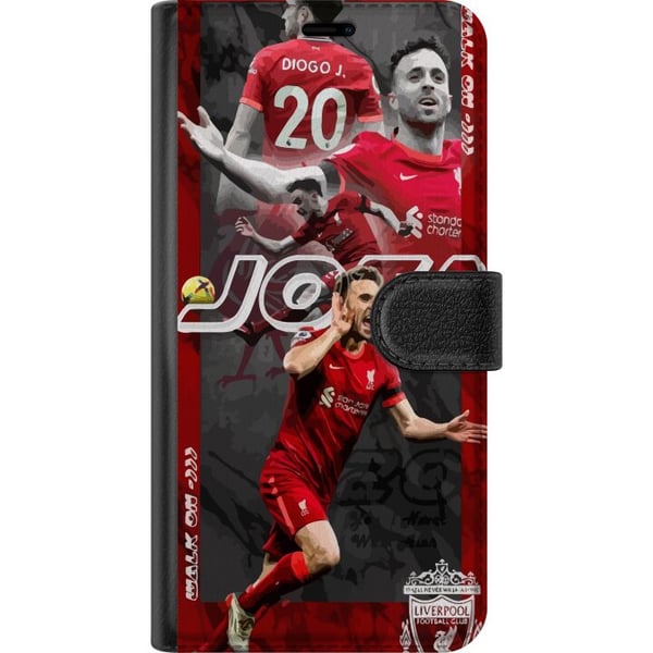 Kompatibelt Lommeboketui til Samsung Galaxy S21+ 5G Liverpool FC Diogo Jota fotballplakat Portugal spiss nr. 20 Premier League angriper Reds-fankunst