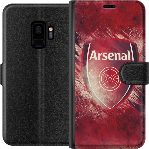 Kompatibelt Plånboksfodral till Samsung Galaxy S9 Arsenal Football