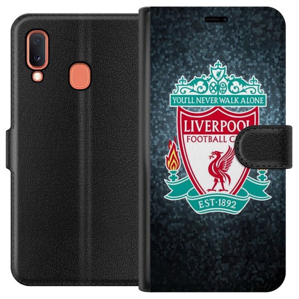 Kompatibelt Plånboksfodral till Samsung Galaxy A20e Liverpool Football Club