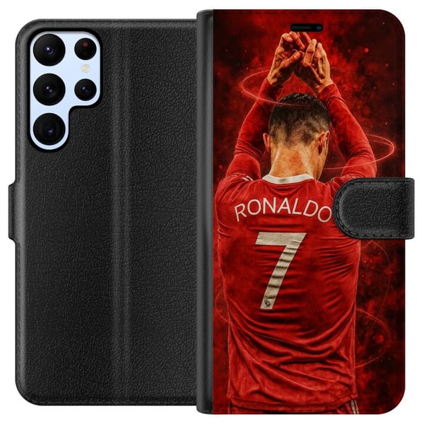 Yhteensopiva Lompakkokotelo Samsung Galaxy S22 Ultra 5G Ronaldo