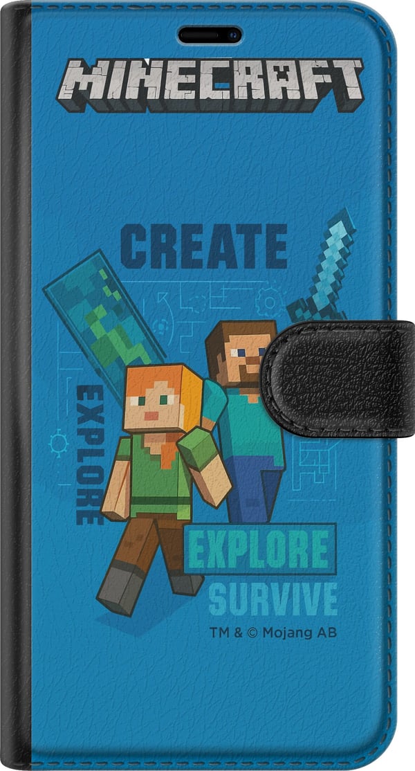 Yhteensopiva Lompakkokotelo Samsung Galaxy A32 5G Minecraft Luolastot