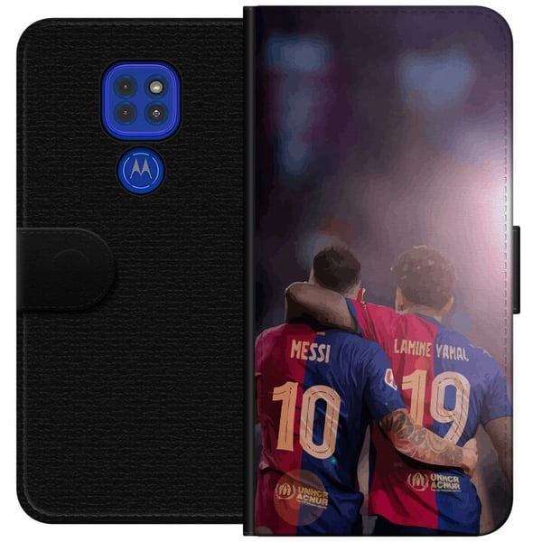 Kompatibel Tegnebogsetui til Motorola Moto G9 Play Lamine Yamal VS Messi
