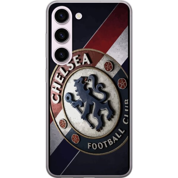 Kompatibel Mobilcover til Samsung Galaxy S23 Chelsea FC-emblem i 3D-stil med blå, hvide og røde detaljer, der giver et kraftfuldt, elegant sportsmoti Kompatibel Mobilcover til Samsung Galaxy S23 Chelsea FC-emblem i 3D-stil med blå, hvide og røde detaljer, der giver et kraftfuldt, elegant sportsmoti