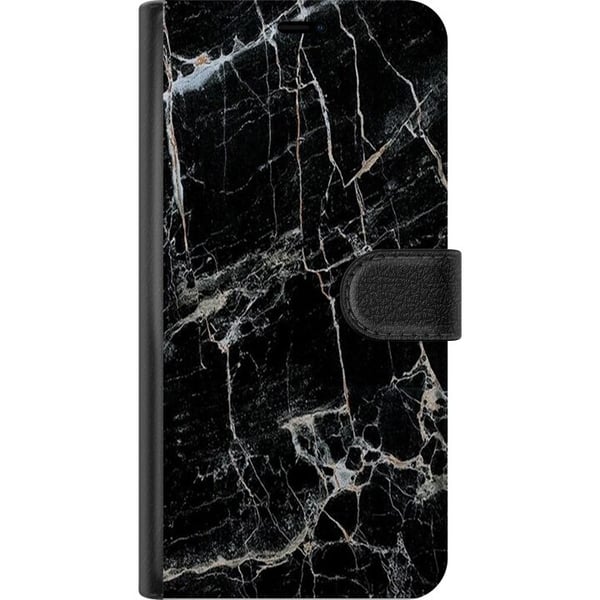 Kompatibel Tegnebogsetui til Apple iPhone 11 Sort marmor