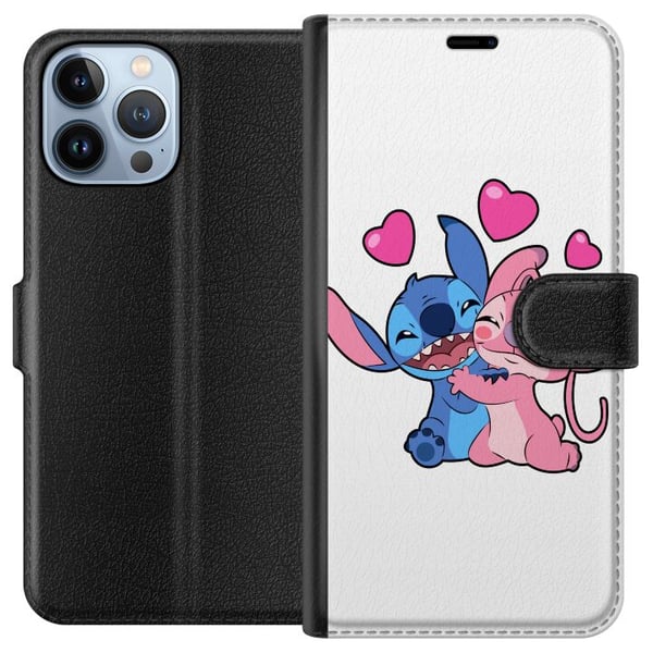 Kompatibelt Lommeboketui til Apple iPhone 13 Pro Max Lilo & Stitch