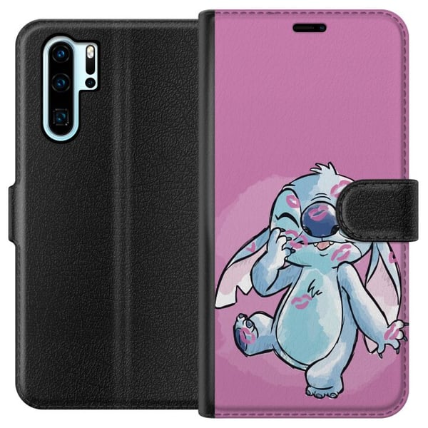Kompatibel Tegnebogsetui til Huawei P30 Pro Stitch Puss