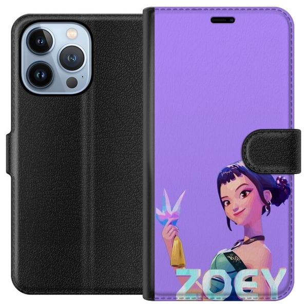 Yhteensopiva Lompakkokotelo Apple iPhone 13 Pro Kpop Demonien metsästäjät Zoey Kristalliase Mystinen hehku Idoliestetiikka