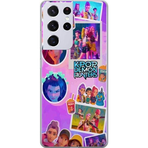 Kompatibelt Mobildeksel til Samsung Galaxy S21 Ultra 5G KPop Demon Hunters kawaii samlefigur Kompatibelt Mobildeksel til Samsung Galaxy S21 Ultra 5G KPop Demon Hunters kawaii samlefigur