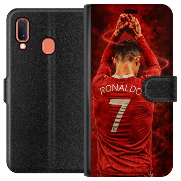 Kompatibelt Lommeboketui til Samsung Galaxy A20e Ronaldo Kompatibelt Lommeboketui til Samsung Galaxy A20e Ronaldo