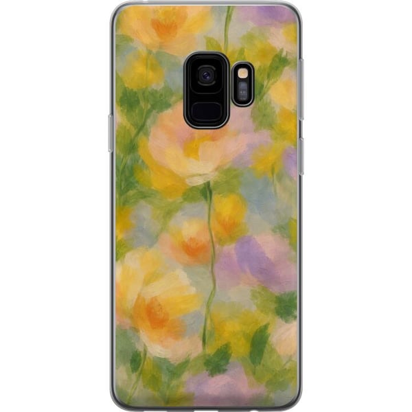 Kompatibelt Mobilskal till Samsung Galaxy S9 Solvarma blommor i handmålad romantisk stil Kompatibelt Mobilskal till Samsung Galaxy S9 Solvarma blommor i handmålad romantisk stil