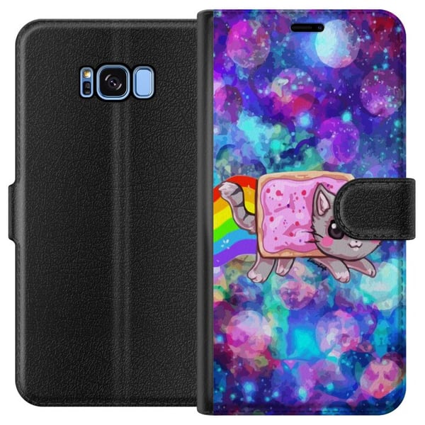 Kompatibelt Plånboksfodral till Samsung Galaxy S8 Flygande katt Kompatibelt Plånboksfodral till Samsung Galaxy S8 Flygande katt