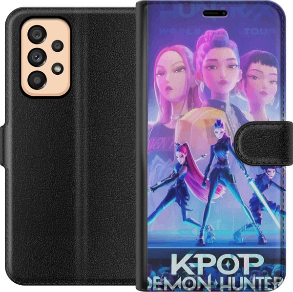Kompatibel Tegnebogsetui til Samsung Galaxy A53 5G Dukke KPop Demon Hunters animekarakter