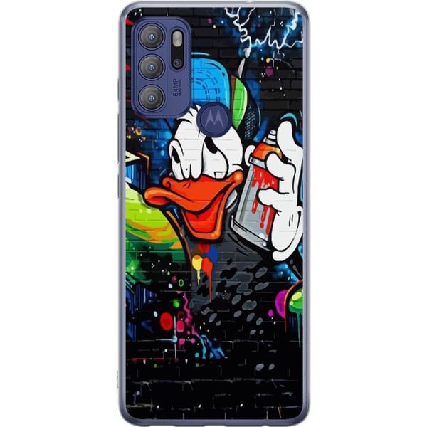 Kompatibel Mobilcover til Motorola Moto G60S Kalle Anka Graffiti Disney Design Roligt Barn Motiv