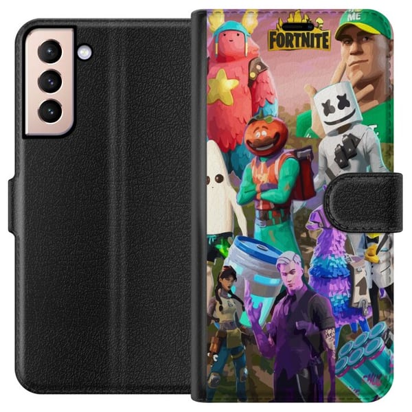 Kompatibelt Lommeboketui til Samsung Galaxy S21 Fortnite Kompatibelt Lommeboketui til Samsung Galaxy S21 Fortnite