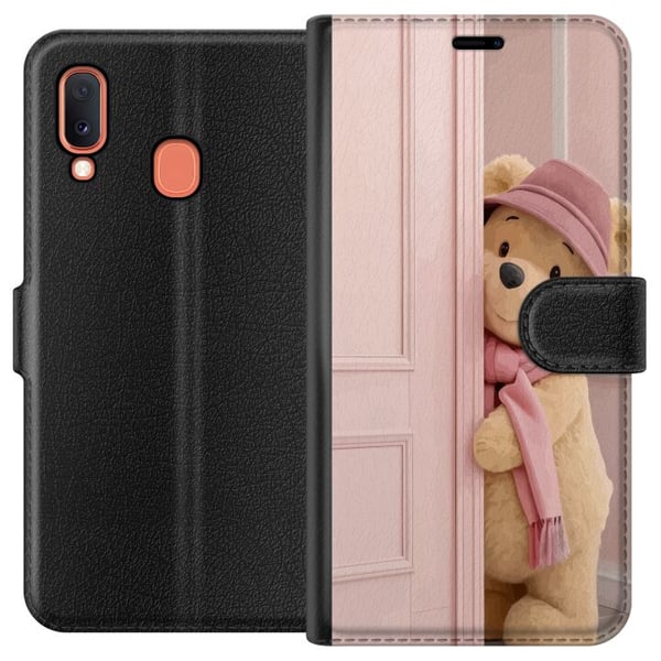 Kompatibelt Lommeboketui til Samsung Galaxy A20e Nalle Puh Disney Motiv Tecknad Serie Klassisk Populär Kompatibelt Lommeboketui til Samsung Galaxy A20e Nalle Puh Disney Motiv Tecknad Serie Klassisk Populär