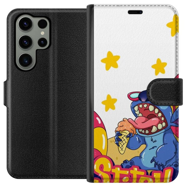 Kompatibel Tegnebogsetui til Samsung Galaxy S23 Ultra Stitch Glass