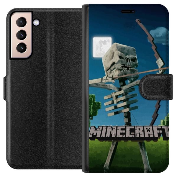 Kompatibelt Lommeboketui til Samsung Galaxy S21 A Minecraft Movie Kompatibelt Lommeboketui til Samsung Galaxy S21 A Minecraft Movie