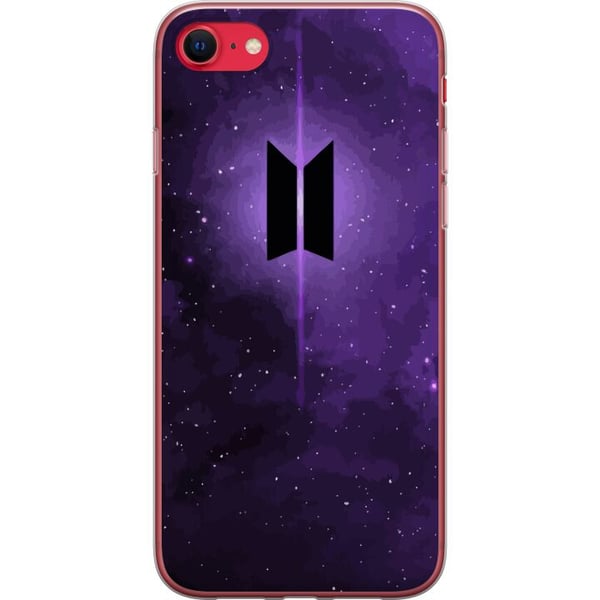 Kompatibelt Mobildeksel til Apple iPhone SE (2022) BTS kpop-logo lilla galakse plakat romdesign koreansk band ARMY-symbol stjernehimmel musikk fan ar
