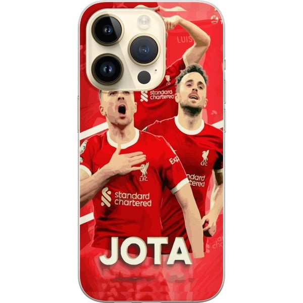 Yhteensopiva Puhelinkuori Apple iPhone 14 Pro Liverpool Jota juliste Portugali hyökkääjä kärkipelaaja Premier League Reds jalkapallo pelaaja seura su