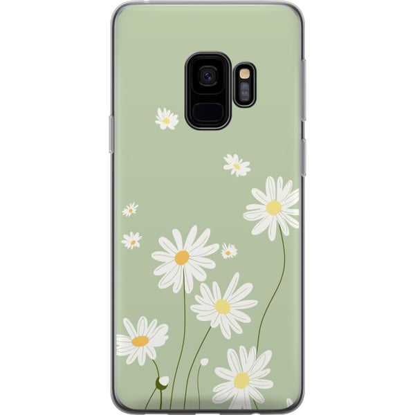 Kompatibelt Mobilskal till Samsung Galaxy S9 Prästkragar – blommigt mönster i svensk sommarstil Kompatibelt Mobilskal till Samsung Galaxy S9 Prästkragar – blommigt mönster i svensk sommarstil