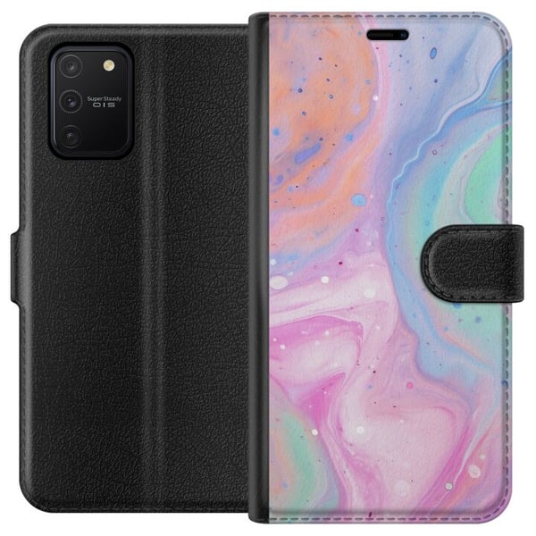 Kompatibelt Lommeboketui til Samsung Galaxy S10 Lite Pastellmarmor Kompatibelt Lommeboketui til Samsung Galaxy S10 Lite Pastellmarmor