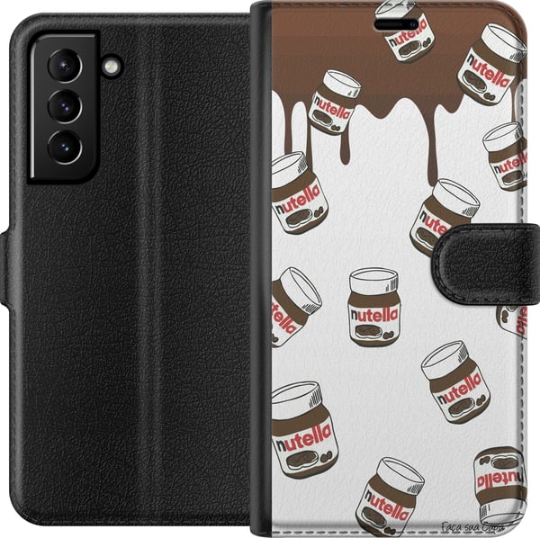 Yhteensopiva Lompakkokotelo Samsung Galaxy S21+ 5G Nutella Kawaii Jälkiruoka Söpö Makea