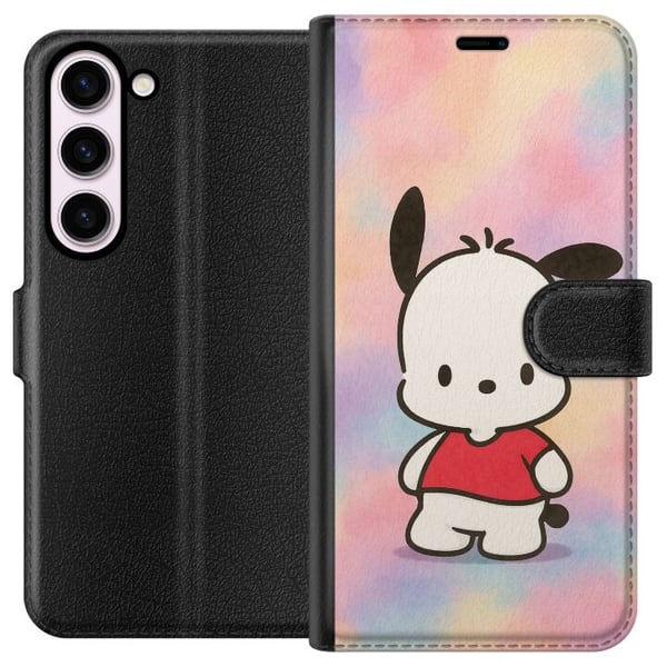 Kompatibelt Lommeboketui til Samsung Galaxy S23 Kawaii Sanrio Pochacco Kompatibelt Lommeboketui til Samsung Galaxy S23 Kawaii Sanrio Pochacco