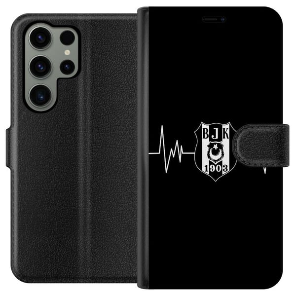 Kompatibelt Lommeboketui til Samsung Galaxy S23 Ultra Beşiktaş J.K. Kompatibelt Lommeboketui til Samsung Galaxy S23 Ultra Beşiktaş J.K.