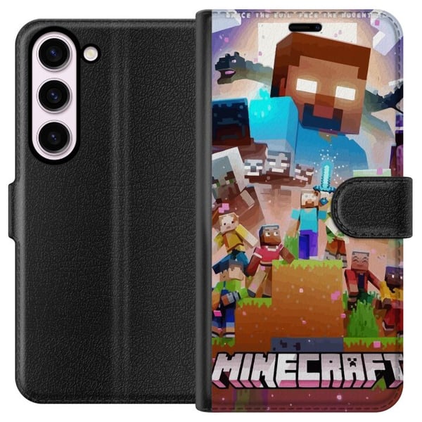 Kompatibelt Lommeboketui til Samsung Galaxy S23 Minecraft