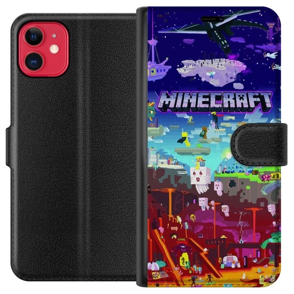 Kompatibelt Plånboksfodral till Apple iPhone 11 Minecraft Kompatibelt Plånboksfodral till Apple iPhone 11 Minecraft